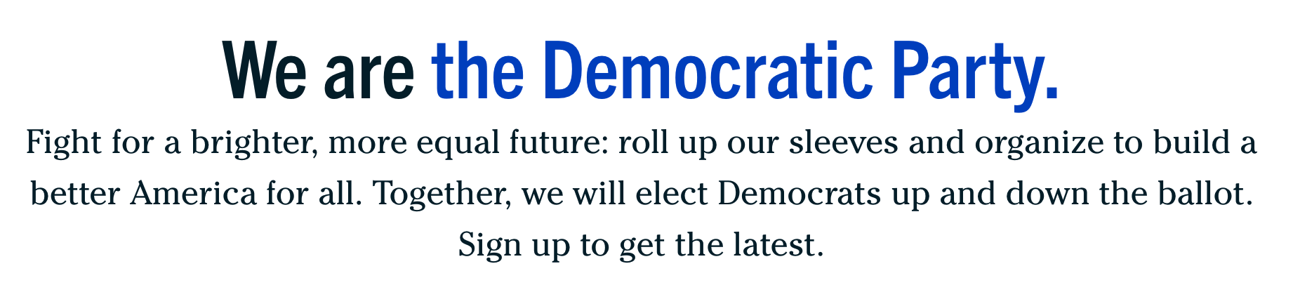 DEMOCRATS (DNC – Democratic National Committee)