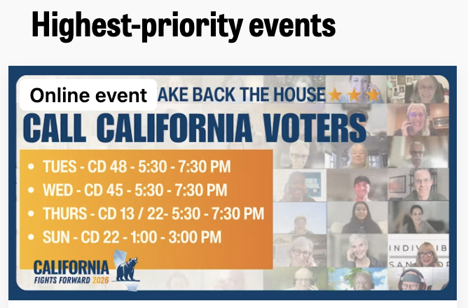 EVENTS CAL DEMOCRATS ON MOBILIZE